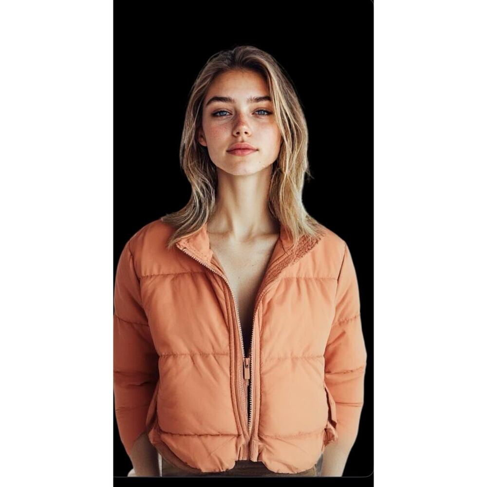 H&M Orange Puffer Jacket